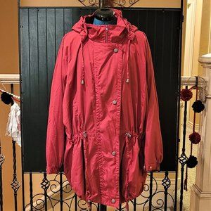 NWOT Woman Within Fuchsia Pink Fleece Lined Lightweight Jacket (3X)